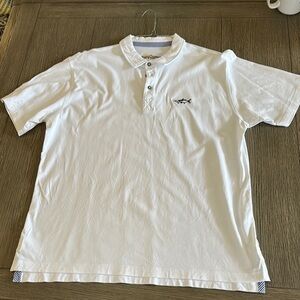 Orvis White Polo Shirt Classic Design size L